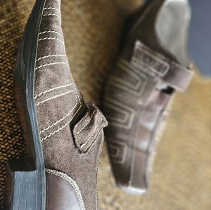 Men leather dress shoes sz 9.5